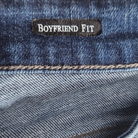 Judy Blue Boyfriend Fit Distressed Medium Wash Blue Jeans, sz 18W - Picture 7 of 8